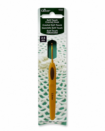 מסרגת קרושה קלובר ארגונומית Clover Soft Touch