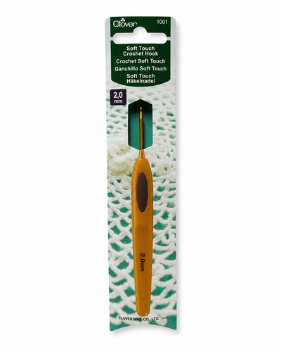 מסרגת קרושה קלובר ארגונומית Clover Soft Touch
