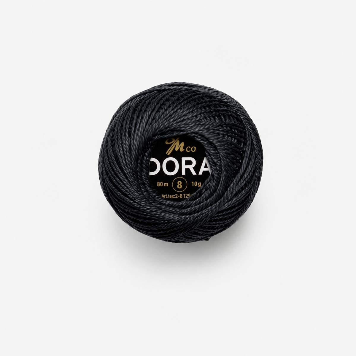 חוט DORA מס' 8 לרקמה ולסריגה - 80 מטר