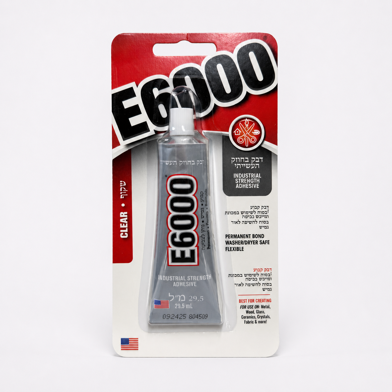 דבק E6000 - רב-תכליתי חזק ליצירה 29.5 מ"ל