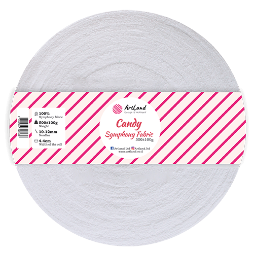 חוט טריקו Candy בצבע לבן 01