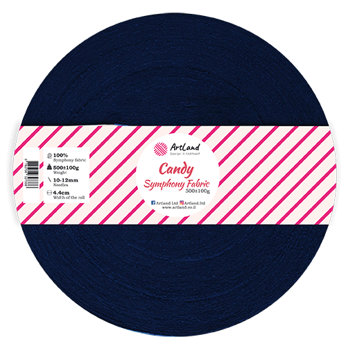 חוט טריקו Candy בצבע כחול כהה 12
