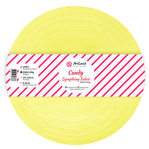 חוט טריקו Candy בצבע צהוב 16