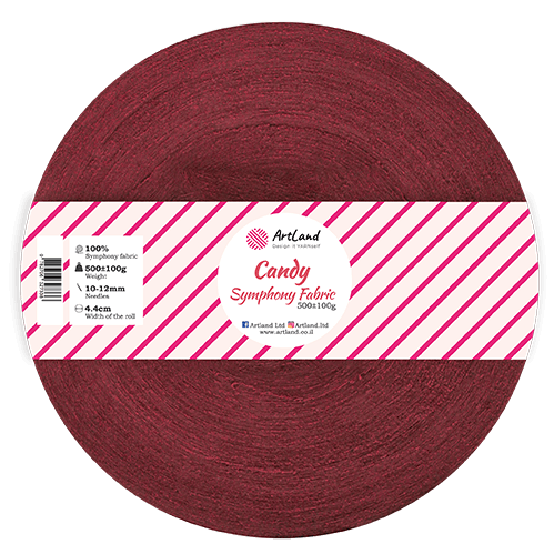 חוט טריקו Candy בצבע בורדו 22